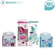 Schick Intuition Plus K2S R3S Women Razor Blade Shaver Sensitive Care Renewing Moisture Refill (Shav