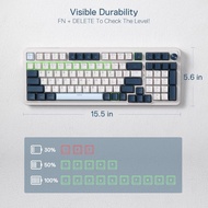 Redragon K686 PRO 98 Keys Wireless Gasket RGB Gaming Keyboard, 3-Mode Win/Mac Mechanical Keyboard w/