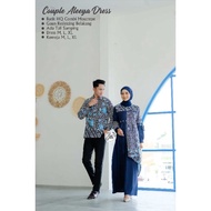 Latest Couple Sarimbit Gamis for Husband and Wife, Muslim Couples, Latest Family Clothing 2022, Late