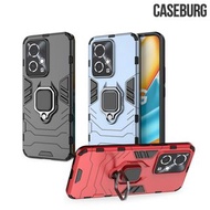 榮耀Honor 90 GT 5G CASEBURG Hybrid R 磁貼指環扣 座枱支架 四邊全包手機殼 手機套 4870A