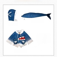 Mangfruit In-stock Hololive Vtuber Virtual Broadcast Shark คอสเพลย์เครื่องแต่งกาย Props สําหรับ Gami