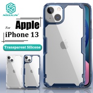 Nillkin หรูหรา นุ่ม ซิลิโคน เคส สำหรับ iPhone 13 พาเวอร์แบงค์ โปร่งใสที่แท้จริง TPU + PC ซิลิโคน ชัดเจนมากๆ กันกระแทก ฝาหลัง