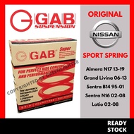 ORIGINAL GAB SPORT SPRING (NISSAN) ALMERA N17/GRAND LIVINA/SENTRA B14/SENTRA N16/LATIO