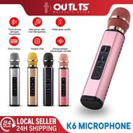 [24h Ship]Wireless Microphone Dual Speaker Karaoke Mic With Dynamic Singing Microphone Bluetooth Microphone
