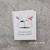 Funny Love Card | Cute Animal Couple Greeting Card | Valentine / Anniversary Anniversary Card