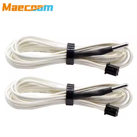 2/5pcs 1M/2M NTC 100K Ohm B3950 Thermistor 3x15mm Cartridge Sensor High Temperature for 3D V6 Upgrad