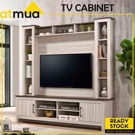 Atmua Joy TV Cabinet with Background Board Kabinet TV/ Penghadang Ruang Tamu Hold up to 60 inches TV