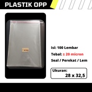 OPP Plastic Size 28 cm x 32.5 cm / 28x32.5 cm / 28 x 32.5 cm (thin)