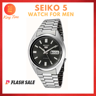 Seiko 5 Automatic Black Dial Stainless Steel Unisex Watch