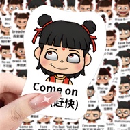 174 Sheets Learn English Stickers with Magic Children New Style Zhaer English Word Emoticon Pack ins