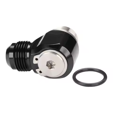 AN6 AN8 AN10 Turbo Brake Hose Fittings For Motorcycle & Automotive Stainless Steel Adapter Black Bol