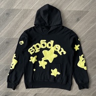 ชุดฮู้ดผ้ากำมะหยี่ Sp5der 555555 Beluga สำหรับผู้ชายและผู้หญิง ชุดกีฬาลำลอง แขนยาว ผ้าฝ้าย 100% ฤดูใ