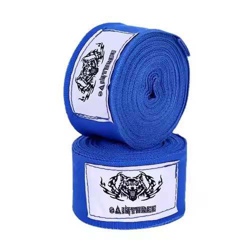 2PCS 1.5/3/5m Boxing Hand Wraps Polyester Black Red Blue Boxing Bandages Breathable Stretchable Boxi