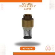 SAILING Foot Valve 1" Brass Tusen Foot Valve 1 Inch