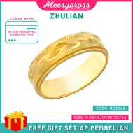 [RG5062] Cincin BELAH ROTAN ZHULIAN Gold Plated Ring Jewellery Cincin Zhulian Original Zhulian Ring