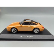[Orphan] Mini Cut Minichamps 1/43 Porsche Porsche 911 (993) Targa 1995 (Orange Yellow) Turning Rear 