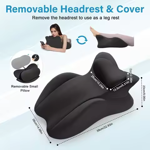 Adult Ergonomic Reading Pillow for Prone, Lying And Sitting In Bed, Wedge Pillow for Headboard, Ergo