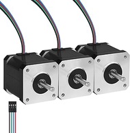 3Pack Nema 17 Stepper Motor 2 Phase 1.8‌°‌ 0.6Nm(84.97oz·in) High Torque Bipolar 47mm 2.3A 1.6Ω 4-Le