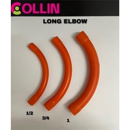 PVC ORANGE FITTINGS PVC LONG ELBOW 1/2 3/4 1