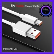 Multifunction USB Type C Data Cable Fast Charging 6A 2M White Fast Charging Cable Type C