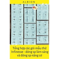 [ALBION] Collection of Infinesse line sample packages for lifting and brightening (Auth 100%)