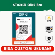 Sticker QRIS Bank BRI/BNI/BCA/Mandiri/BSI – Tahan Air Vinyl Premium Custom