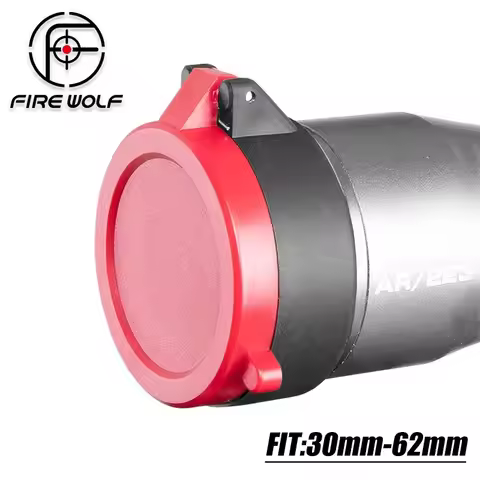 Fire Wolf black and red viewfinder lens protective cover, optical lens protective cover, dustproof