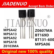 10pcs MPSA42 MPSA13 MPSA92 MPSA18 Z0103MA Z0607MA BT169D BT131-600 A42 A13 MPSA06 0103MA Z0103 Z0607