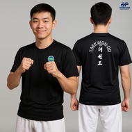 Taekwondo Tshirt Microfiber Round Neck ITF Taekwond-do Shirt Size from S - 7XL