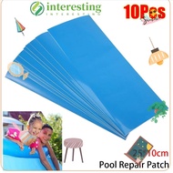 INTERESTING 10Pcs Pool Repair Patches, For Swimming Pool Underwater Repair Pool Repair Kit,  PVC Multifunctional Self-Adhesive Patch Glue