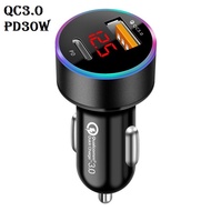 Tẩu Sạc Nhanh Xe Hơi 12V Xe Tải 24V 2 cổng USB 3.1A/15W Cốc Sạc Nhanh QC3.0 Quick Chagre 3.0 Xe Hơi