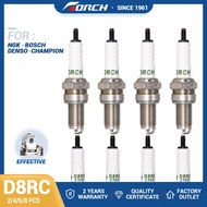 Motorcycle Spark Plug Torch D8RC for DR8EA D8EA DR8EIX DR8EGP DPR8EA-9 DPR8EIX-9 IX24 X24ESR-U HG22 