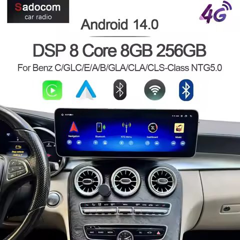14.9" Carplay Android 13.0 8Core GPS radio Player Multimedia Wifi stereo For Mercedes Benz C/GLC/E/A