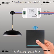 FKILA Remote Control Switch Wireless 2 Way 86mm Push Button Switch