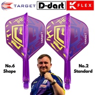 TARGET K FLEX DARTS FLIGHT-【 No.2/No.6】STANDARD WORLD CHAMPION (LUKE LITTLER) K-Flex Dart Flights