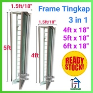(FREE DELIVERY) Frame Tingkap 3in1 *18"x48"/18"x60"/18"x72") (TTC)