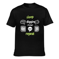 Premium Cotton Digging Eat Sleep Chatgpt Repeat (1) Good Quality T-Shirt For Mans