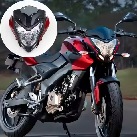 Motorcycle Headlight For BAJAJ PULSAR 150 200 Assembly Headlamp With Fairing PULSAR150 PULSAR200 Mot