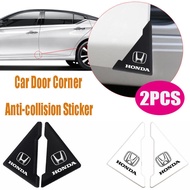 HN| 2Pcs/Set PVC Car Door Corner Anti-collision Protective Sticker Automotive Door Anti-scratch Buffer Decals Accessories for Honda Fit City Civic HRV CRV Beat Jazz CRZ Vezel Accord Vision