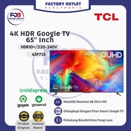 TCL 65P735 Smart Google TV 4K HDR Ultra HD 65" Inch Edgeless Frame