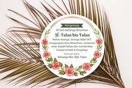 Stiker / Kartu Tahlil, Selamatan 7/40/100 Hari Wafat, Haul, Pengajian