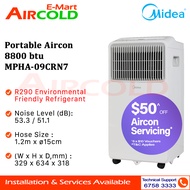 Midea Portable Aircon 8800 btu MPHA-09CRN7