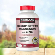 Kirkland科克蘭檸檬酸鈣鎂維D3B6鋅銅錳硼500粒 CALCIUM CITRATE MAGNESIUM ZINC