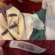 超靚日本韓國福袋六件🇯🇵🇰🇷超靚小香風外套日本短袖nice claup tpp tee 顯白 原價都$600短袖喱士rope picnic top lace 條紋超顯胸大連身裙One Piece 隨機
