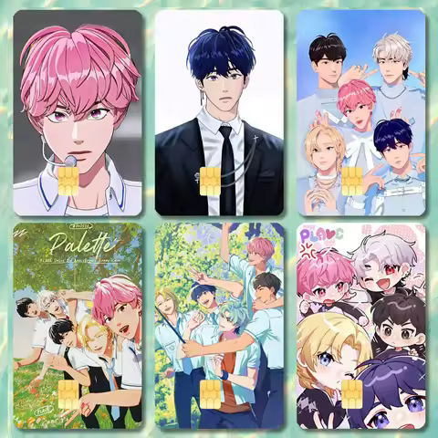 Kpop P-PLAVE Bamby Stickers Cartoon Credit Card Visa Debit Bank Charge Card Bus Metro Waterproof Sti