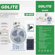 JDSTAR New GDLITE 8 Solar Fan Rechargeable Box Fan GD-8029