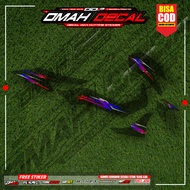 New transparent NMAX striping, latest minimalist racing motif modification, NMAX sticker zk-05