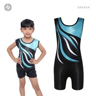 Savasa Gymnastics Leotard Kids UNISEX - Emma Turqoise Children's Gymnastics Clothes