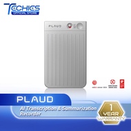 PLAUD Note AI Voice Recorder with Magnetic Case | Transcribe & Summarize with AI Technology - Silver
