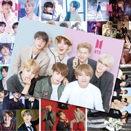 Huan Jie Kpop BTS grop trang trí Poster tường RM Suga Jin j-hope Jimin V Jung KOOK hình nền lớn merc